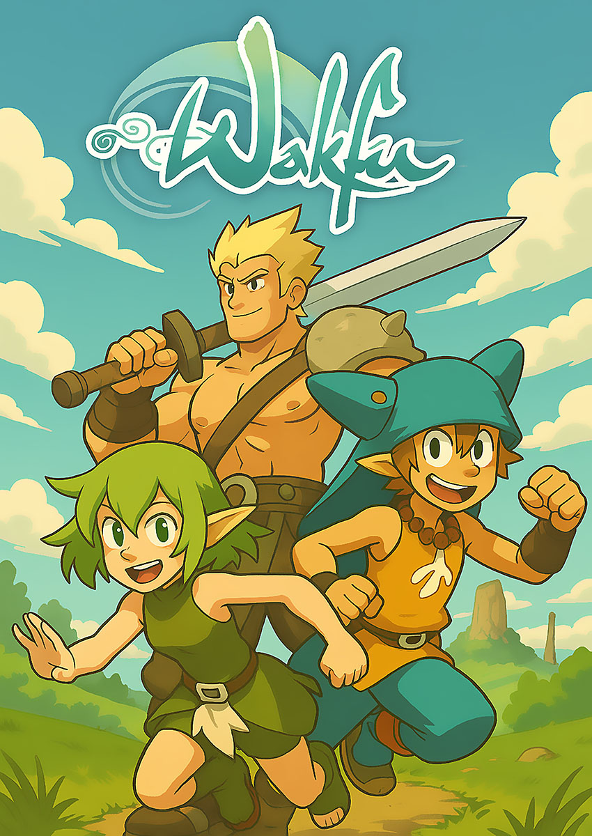 Wakfu Style Anime Characters Canvas Print & Poster Wall Art - AI PRINT LAB